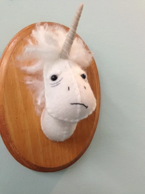 And another studio buddy. He's still super bummed about getting decapitated.